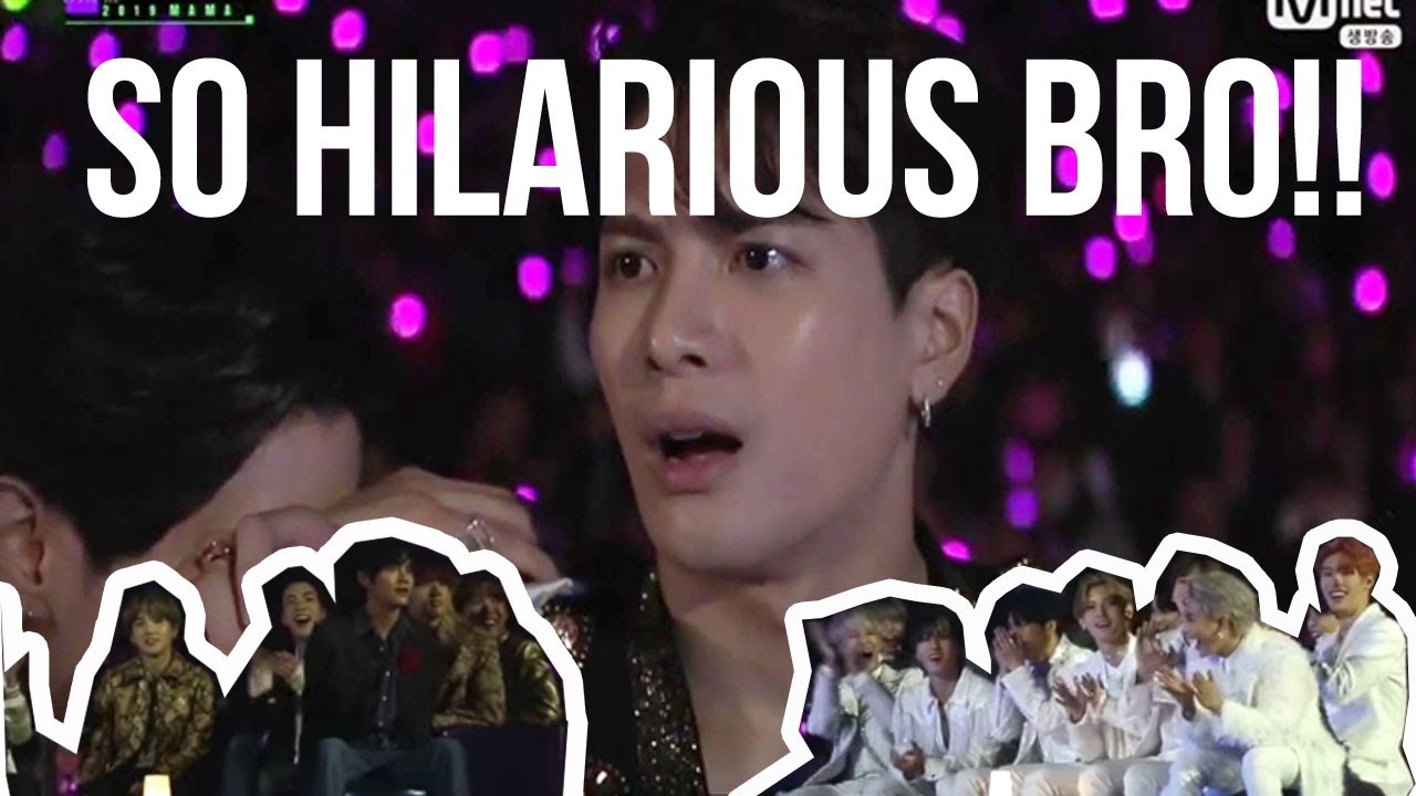 BTS ATEEZ ITZY AND THE MEMBER GOT7 REACTION TO JACKSON WATCHING JYP AND