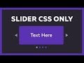 Responsive Slider Using HTML & CSS Only