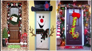 Christmas Door Decoration  - 30 ideas para decorar tu puerta en Navidad
