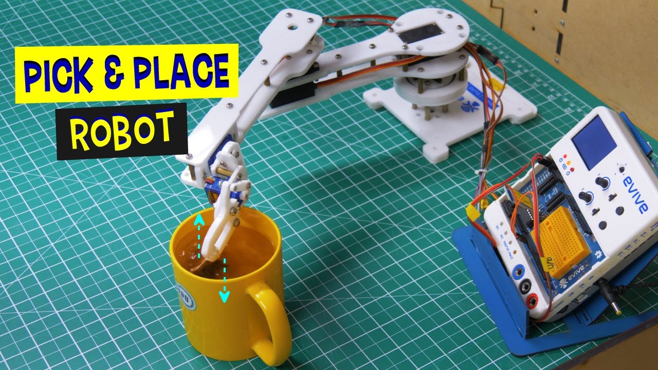 pick and place robot using arduino