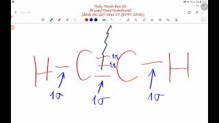 #ThayThinhHoa10 | Cho biết số liên kết σ và liên kết π trong phân tử acetylene (C₂H₂)