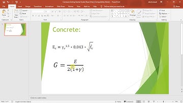 Materials Definition in ETABS