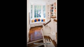 Stair Landing Ideas #interiordesign #homedecor101  #stairlanding
