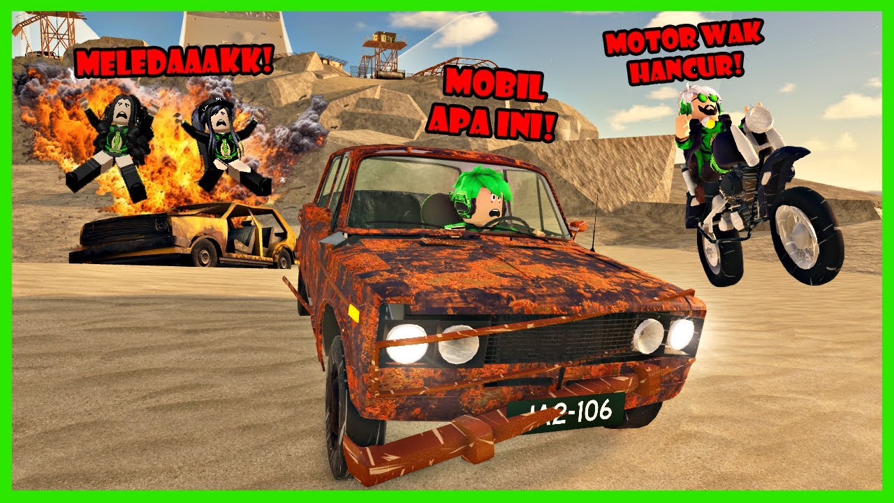 KOCAK! Inilah Akibatnya Jika Berani Melaju Menggunakan Mobil Berkarat Dari Bukit Pasir Tertinggi