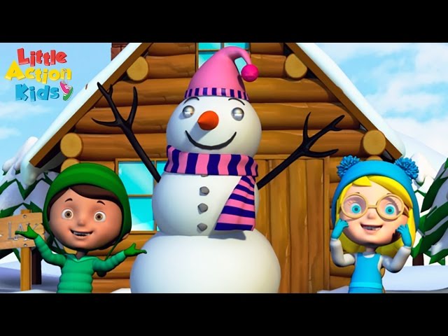 Let's Build a Snowman  Snowman Song and Christmas Song for Kids - Elf Kids  VIdeos 