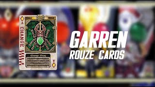 Kamen Rider Garren Rouze Cards and Finishers