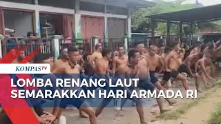 TNI AL Koarmada III Gelar Lomba Renang Laut di Sorong Papua