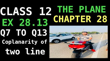 RD SHARMA EX 28.13 Q7 TO Q13 SOLUTION OF PLANE CHAPTER 28 FOR CLASS12(PART3)