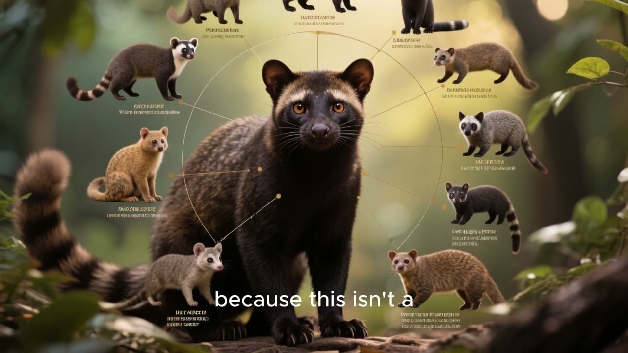 civets can rotate their bodies almost 180 degrees