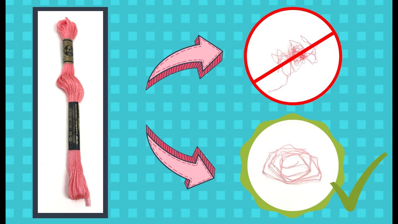 Secret Trick to SEPARATE STRANDS of Embroidery Floss | How to Cross Stitch for Beginners Flosstube