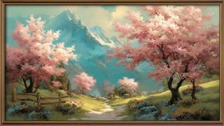 🔴 LIVE: Sakura Mountain Spring! 4K TV Screensaver (No Music)