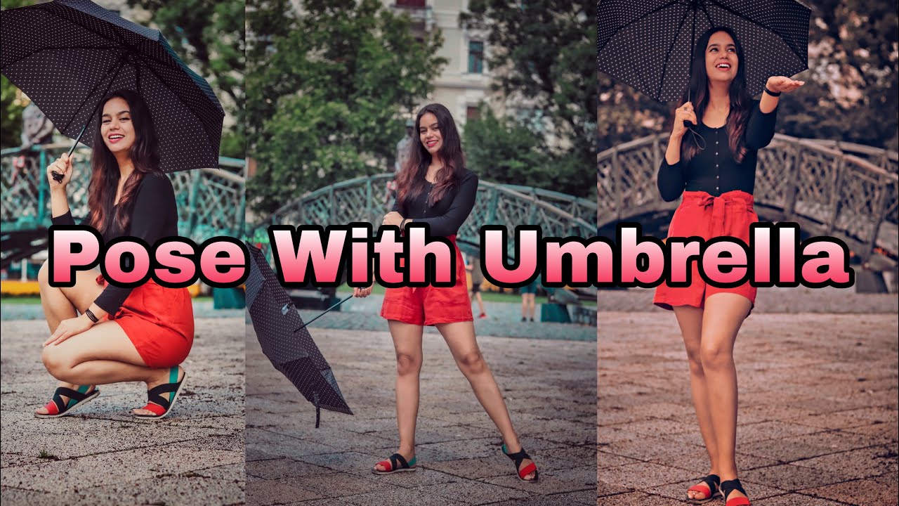 Have fun — Umbrella poses for Tamarack! She's so pretty 😭☔️...