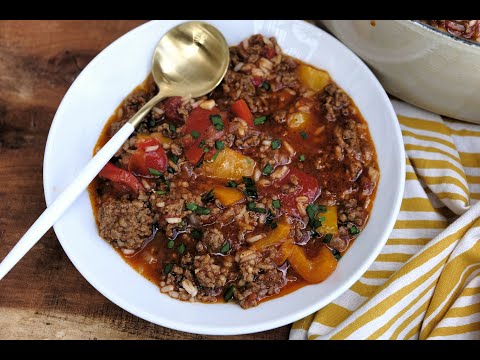 Soup Recipe: HEARTY Stuffed Pepper Soup by Everyday Gourmet with Blakely