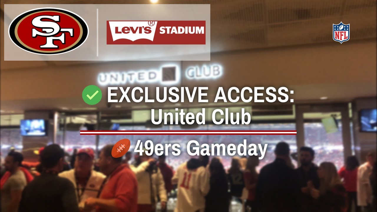 49ers Gameday at Levi's Stadium — Inside the United Club - YouTube