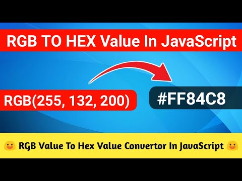 RGB To HEX Value Convertor In JavaScript | JavaScript Projects For Beginners | [CODE 5X]