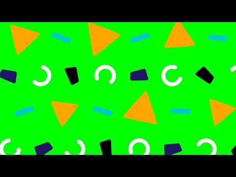Green Screen modern abstract geometric shapes and lines