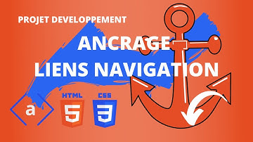 Cours Projet Html Css N°15 Ancrage HTML CSS navigation html css ? ancre a  id de balise html css.