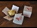 Mini-Explosionsbox für ein Ferrero Rocher mit Produkten von Stampin' Up!