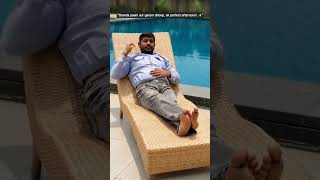 "Pool side relax karne ka apna hi maza hai. 😎"