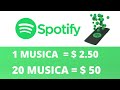 Gana +$ 2.5 Cada Música de Spotify que escuches (GRATIS) Ganar dinero por Internet -Jesús Avellaneda