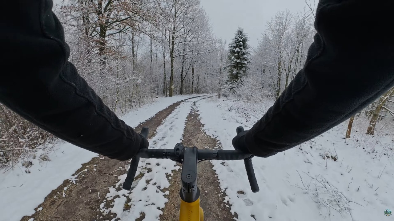 Tour #34: Graveln durch Winterlandschaften ⛄❄️ [Bike, DJI, Brust POV, 4K]