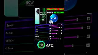 REDMI 13 5G FREE FIRE HEADSHOT SENSITIVITY ⚙️ #ff #shortsongs #viralvideo