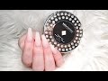 How to do sculpted coffin shape gel nails. Real time