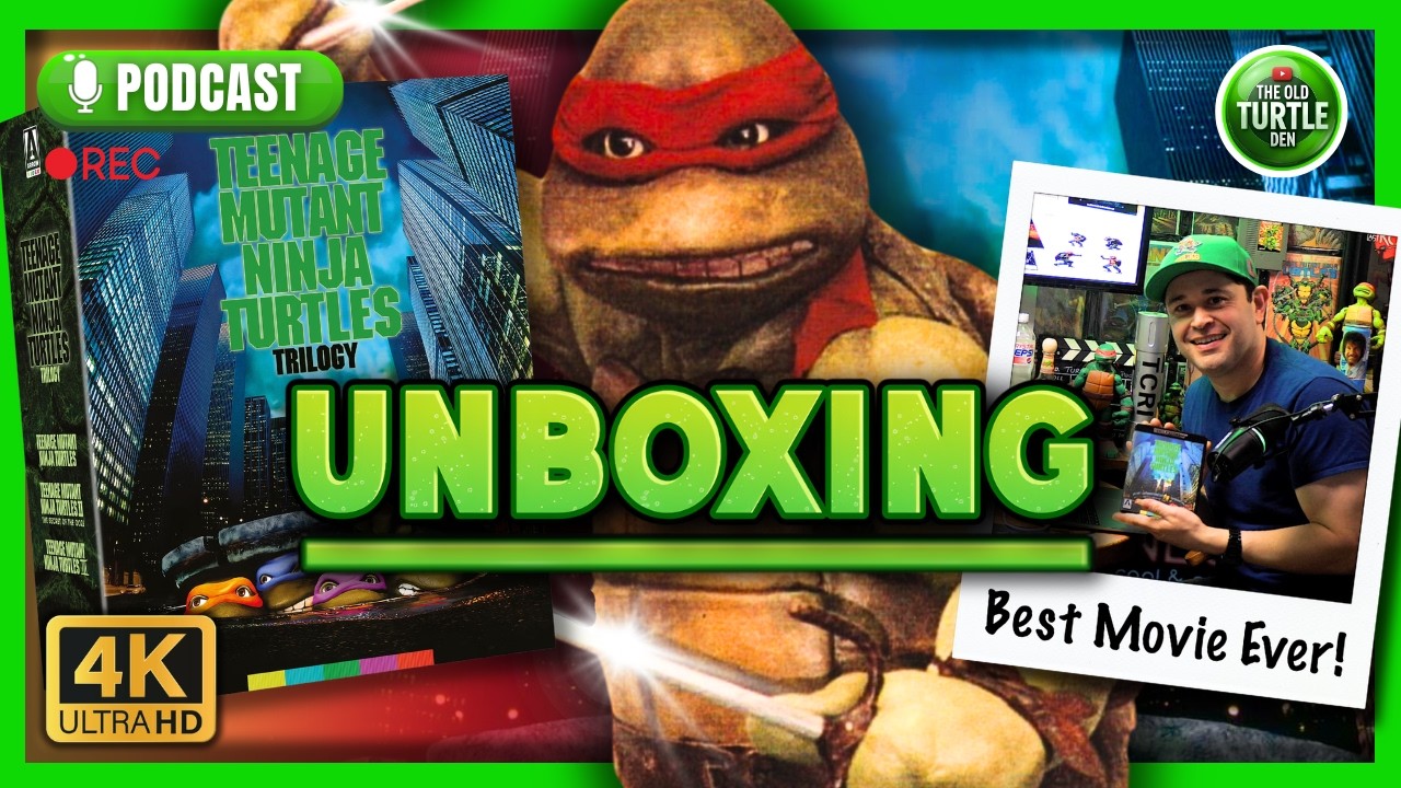 Unboxing the TMNT 1990 Movie Trilogy 4K Set: All the Retro Goodies