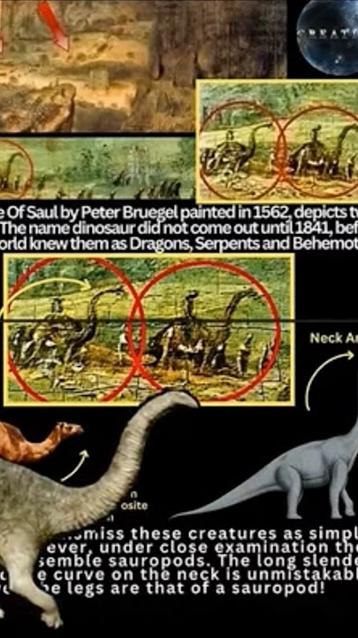 Sauropods in 1562 #shorts #viralvideo #art #dinosaur #history #bible #creator #god #sauropod #facts