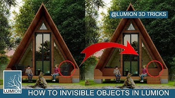 How to invisible objects in Lumion 3D I Hide imported objects using Material option