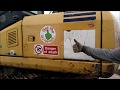 Работа экскаватора на болоте на плитах - ягодный кооператив "Архангельская клюква"