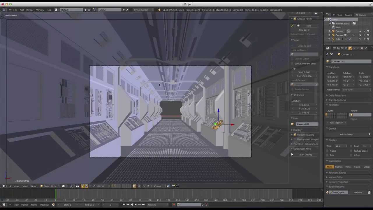 Blender Speed Modeling Spaceship Interior Part 1