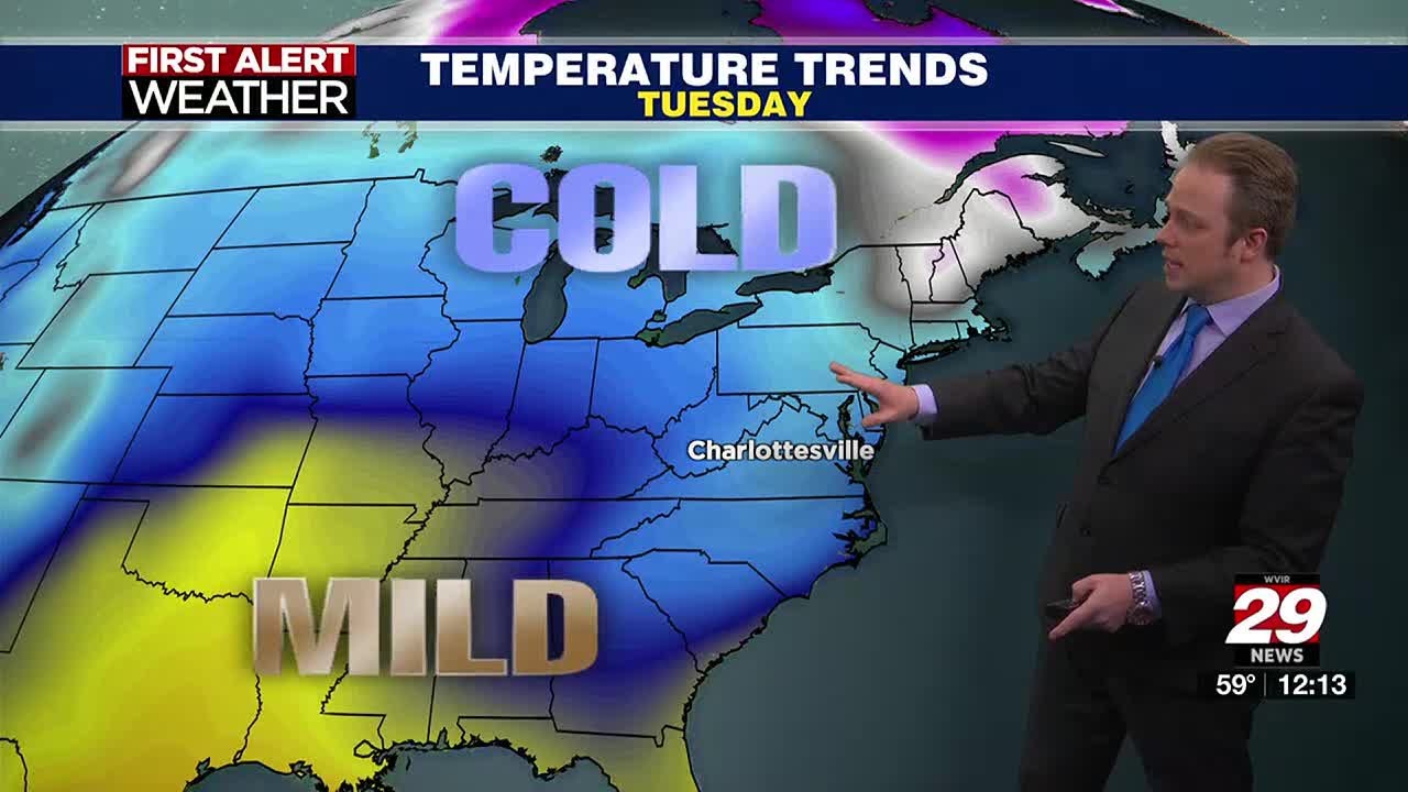 Tracking a roller coaster ride in temperature going into the first week ...