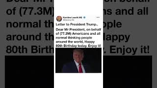 Trump Birthday Post Goes Viral 🎉