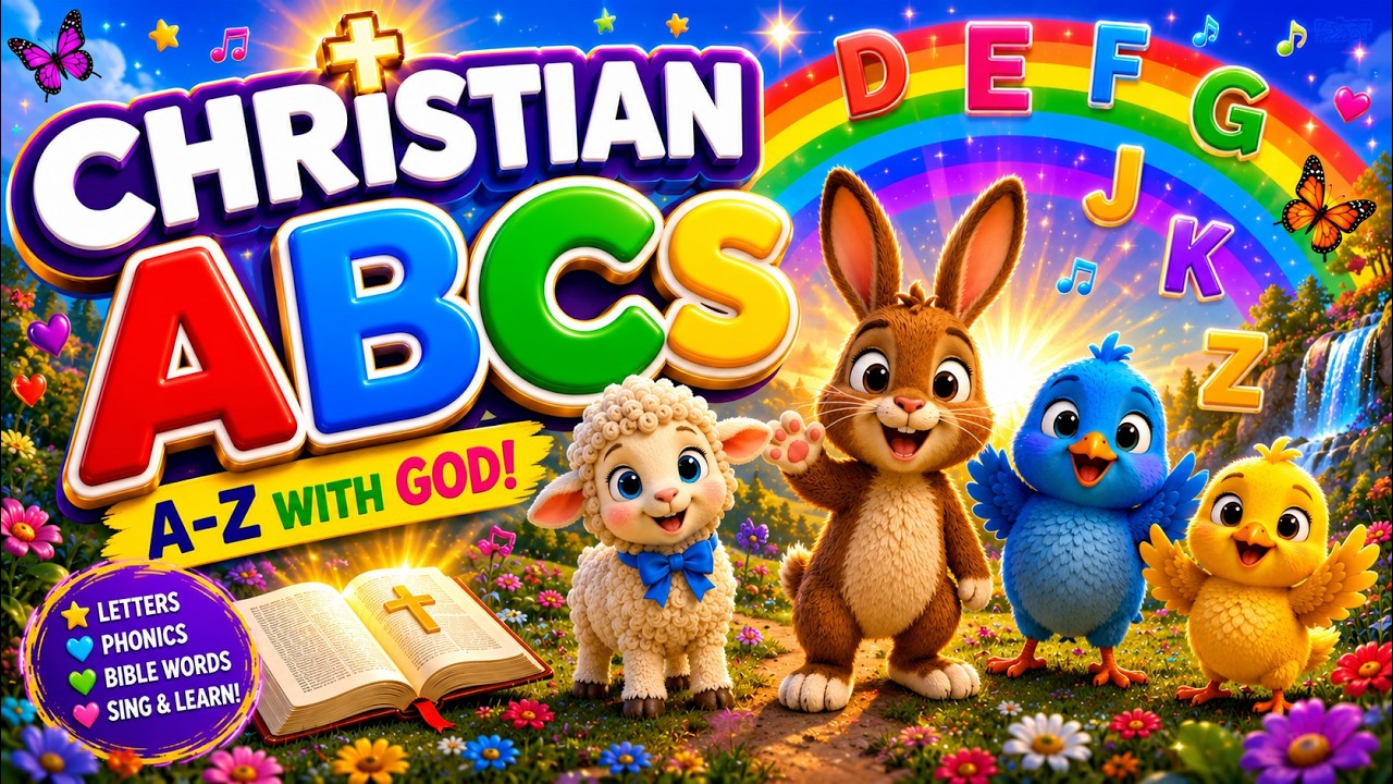 Christian ABCs for Kids 🌈 | Learn Letters, Phonics & Bible Words A–Z!