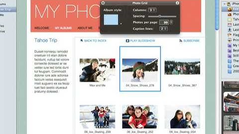 002 Apple iLife iWeb 09 Use a photo album