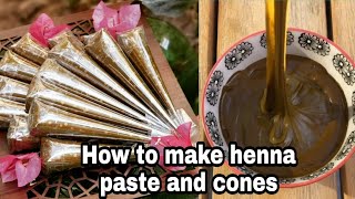 How to make henna paste and henna cones for practice, Perfect mehndi paste and cones making tutorial