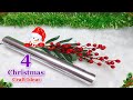 4 Easy Low cost Christmas Decoration made with Aluminium Foil | DIY Christmas craft idea🎄180