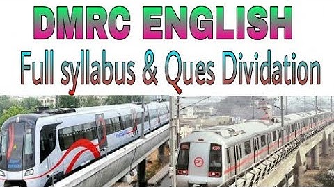 DMRC/LMRC English syllabus for JE||Questions division||Delhi metro JE exams,Lucknow metro je english