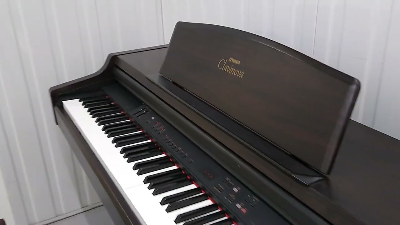 Yamaha Clavinova CLP-840 in rosewood with stool stock number 22130 - YouTube