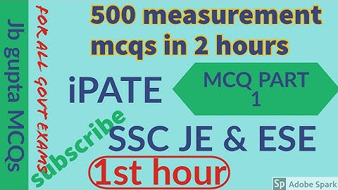 measurement MCQs from jb gupta, jb gupta mcq, jb gupta measurement, mcq in measurement, measurements