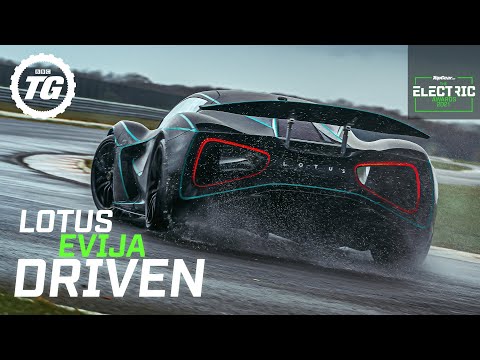 Lotus Evija EXCLUSIVE First Drive: fully electric hypercar prototype track tested | Top Gear