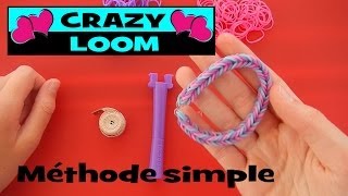 crazy loom : le plus simple des bracelets rainbow loom (tuto en français)