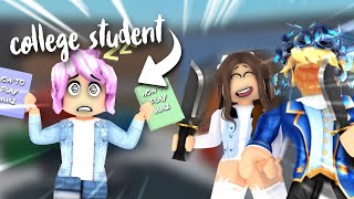 2 KIDS teach a COLLEGE STUDENT how to play Murder Mystery 2! (Roblox)