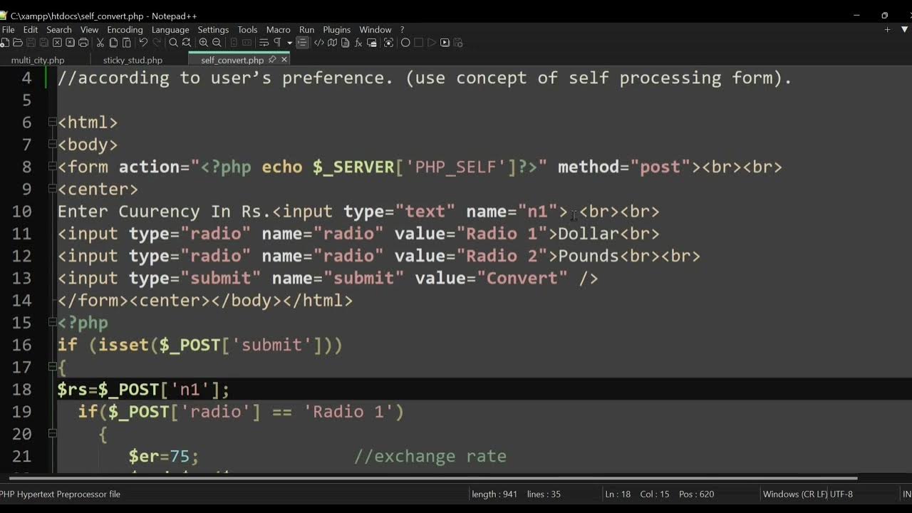 BBA(CA)-PHP script -Self Processing Form - YouTube
