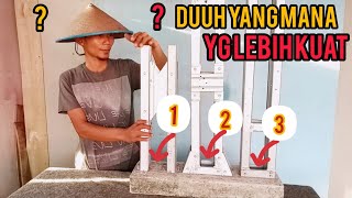 CARA MEMBUAT DUDUKAN TIANG KANOPI BAJARINGAN