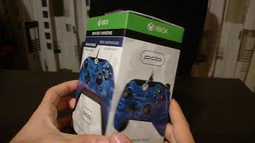 PDP Wired Controller for Xbox One and Windows, Stealth Series, Revenant Blue, Silent Unboxing