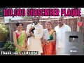       100000 subscriber plaque  thank you