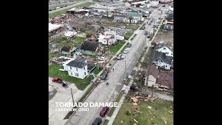 VIDEO: Aerial footage shows tornado damage in Logan County