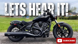 2025 Indian Scout Bobber - First Start Up - Exhaust Sound